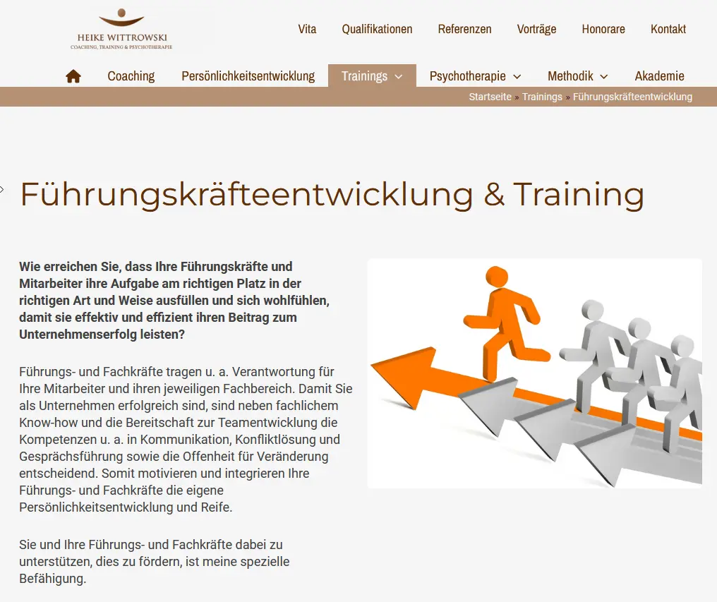 Führungskräftetraining mit Heike Wittrowski