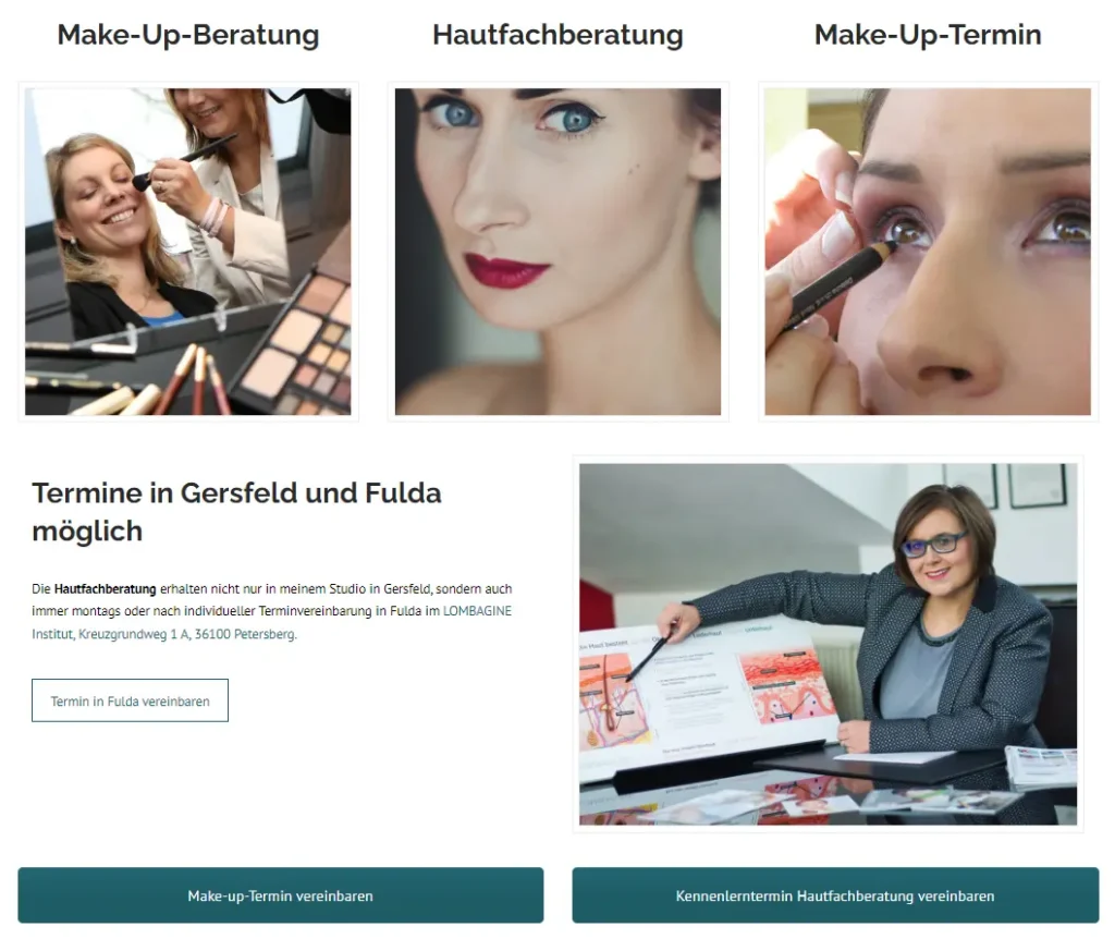 Visuelles Content-Marketing mit vielen Bildern